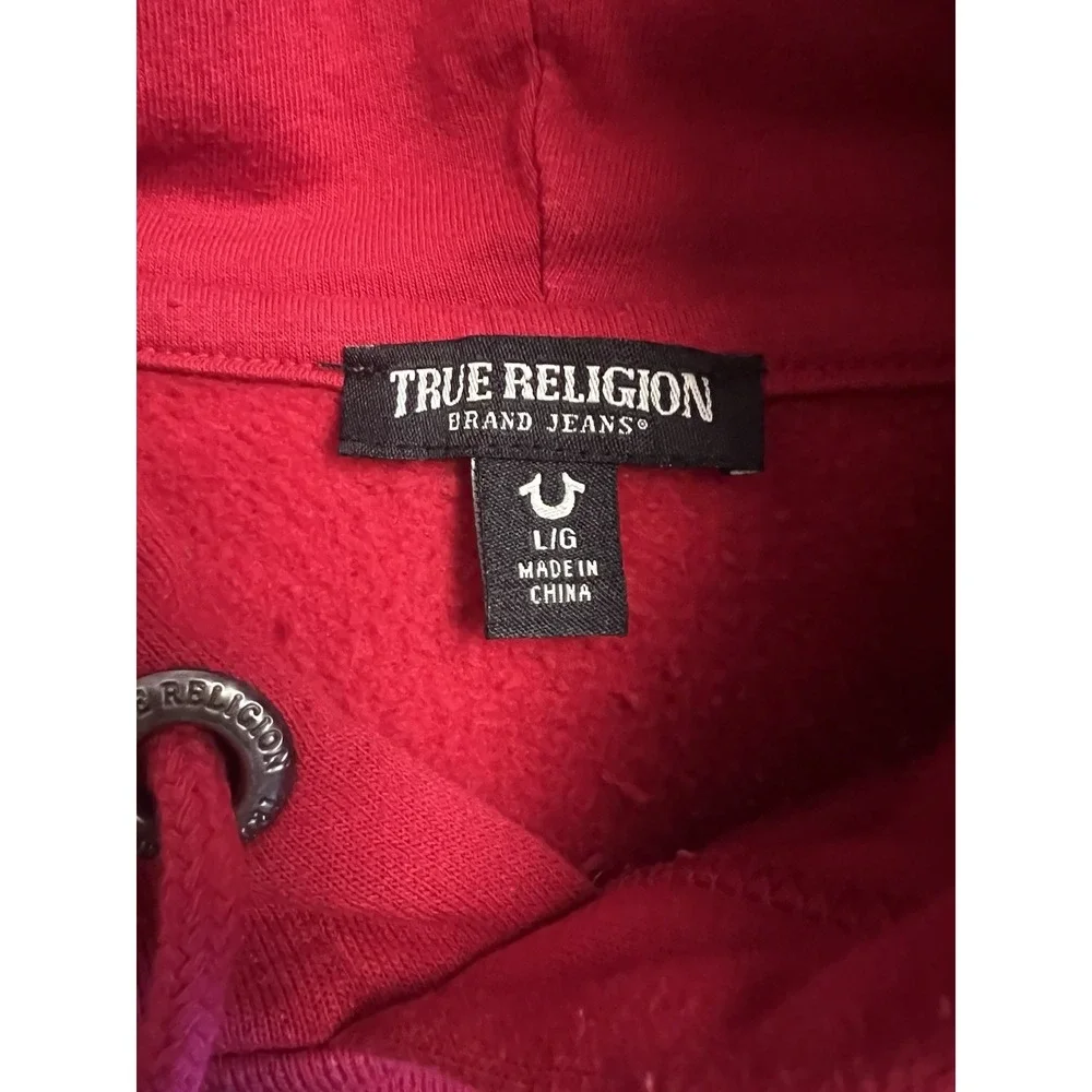 True Religion Hoodie Men's‎ Large Red